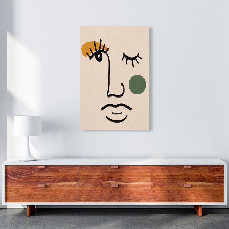 Absract 3 Face Line Art Art Print by Essentially Nomadic A1 Canvas