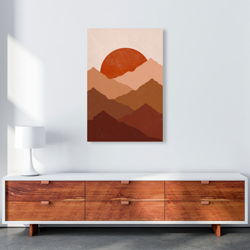 Mountain Sunset Art Print by Essentially Nomadic A1 Canvas