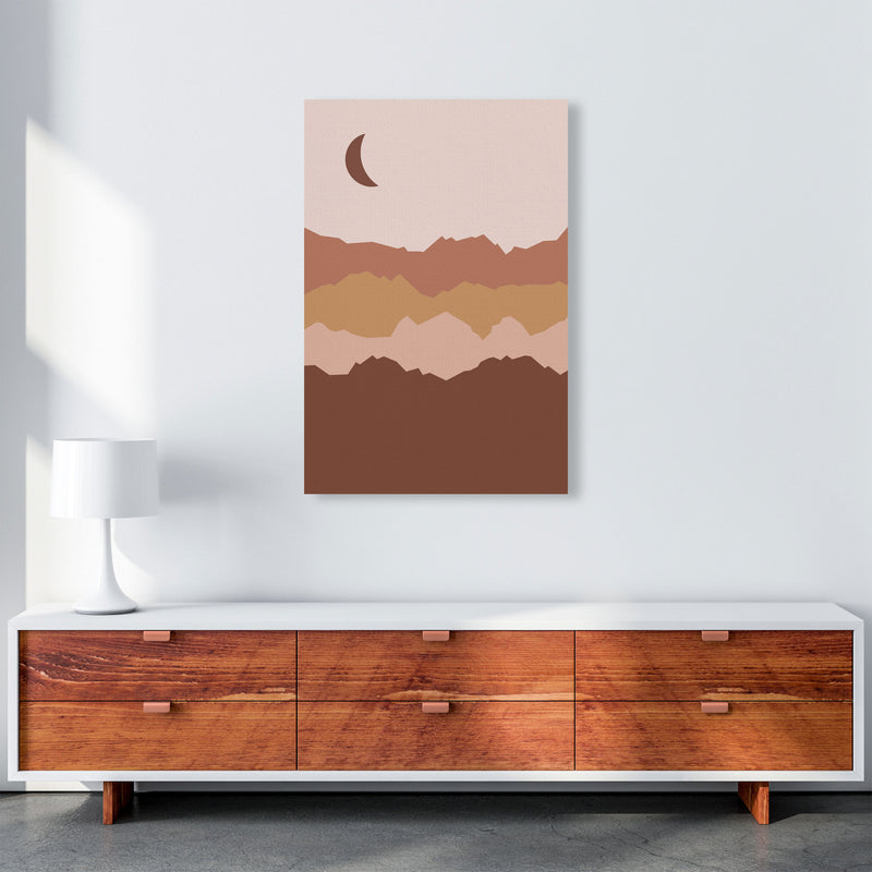 Mountain Moon Art Print by Essentially Nomadic A1 Canvas