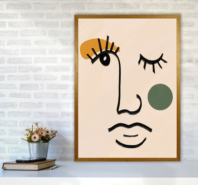 Absract 3 Face Line Art Art Print by Essentially Nomadic A1 Print Only