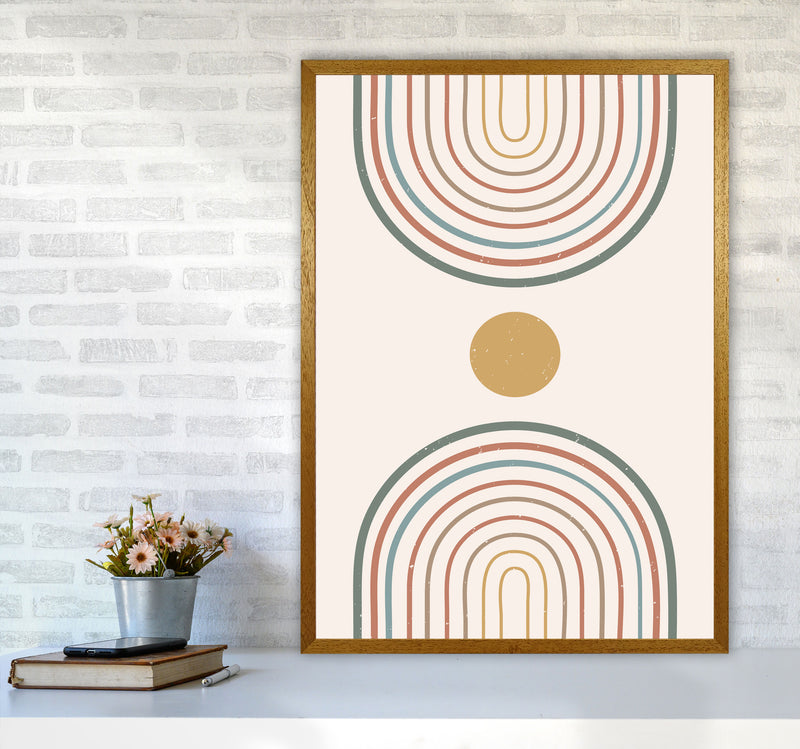 Mid Century Rainbow Sun Art Print by Essentially Nomadic A1 Print Only