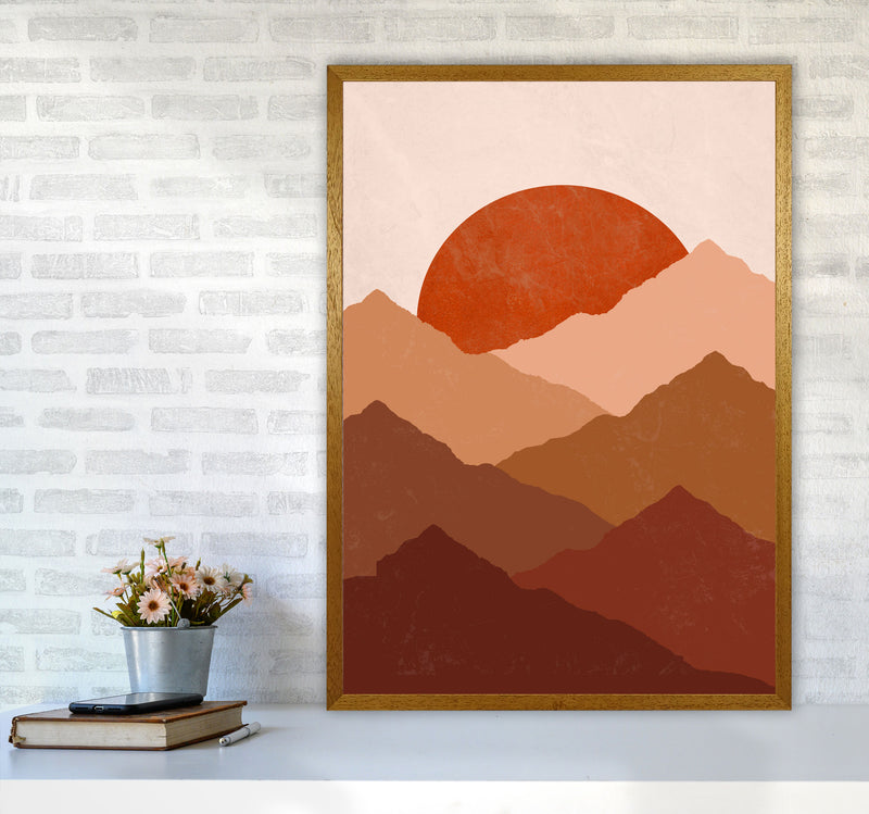 Mountain Sunset Art Print by Essentially Nomadic A1 Print Only