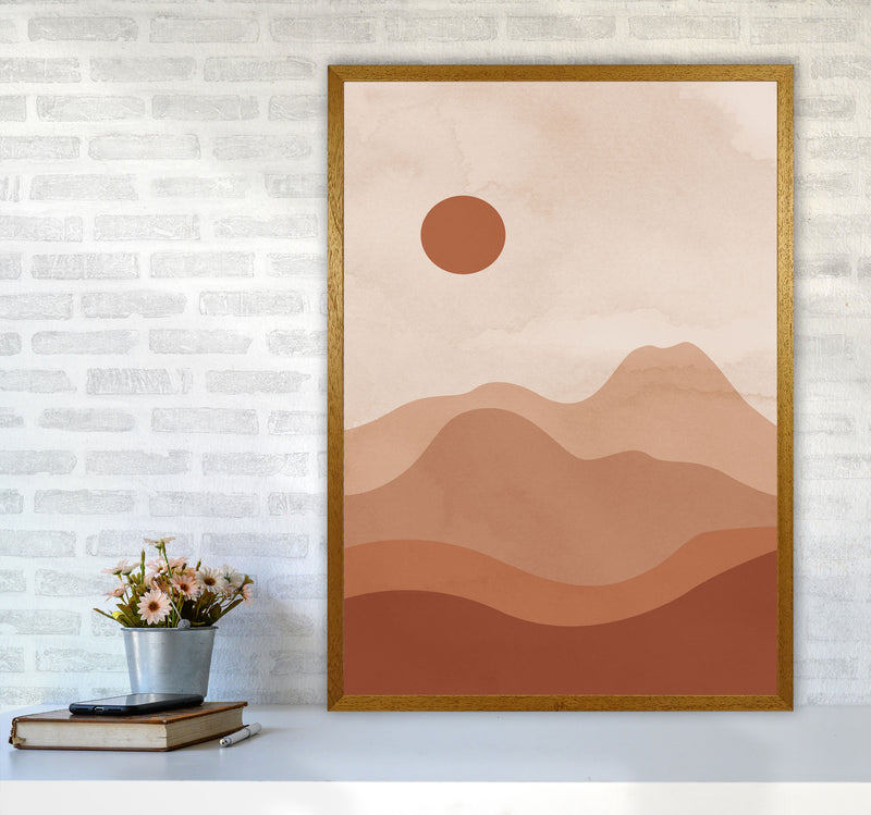 Mountain Landscapesun Art Print by Essentially Nomadic A1 Print Only