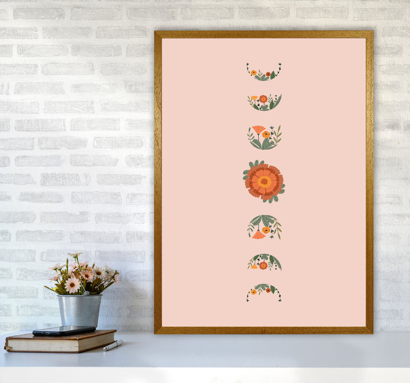 Moon Phases Floral Art Print by Essentially Nomadic A1 Print Only