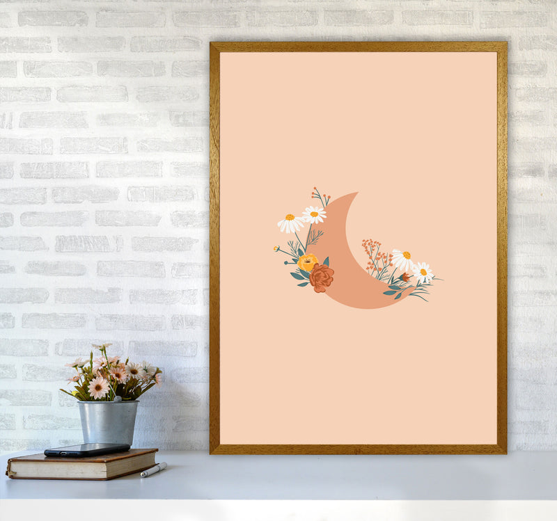 Moon Crescent Floral Art Print by Essentially Nomadic A1 Print Only