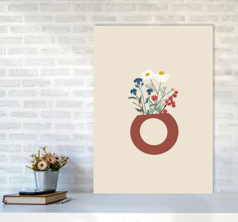 Vase With Flowers Art Print by Essentially Nomadic A1 Black Frame