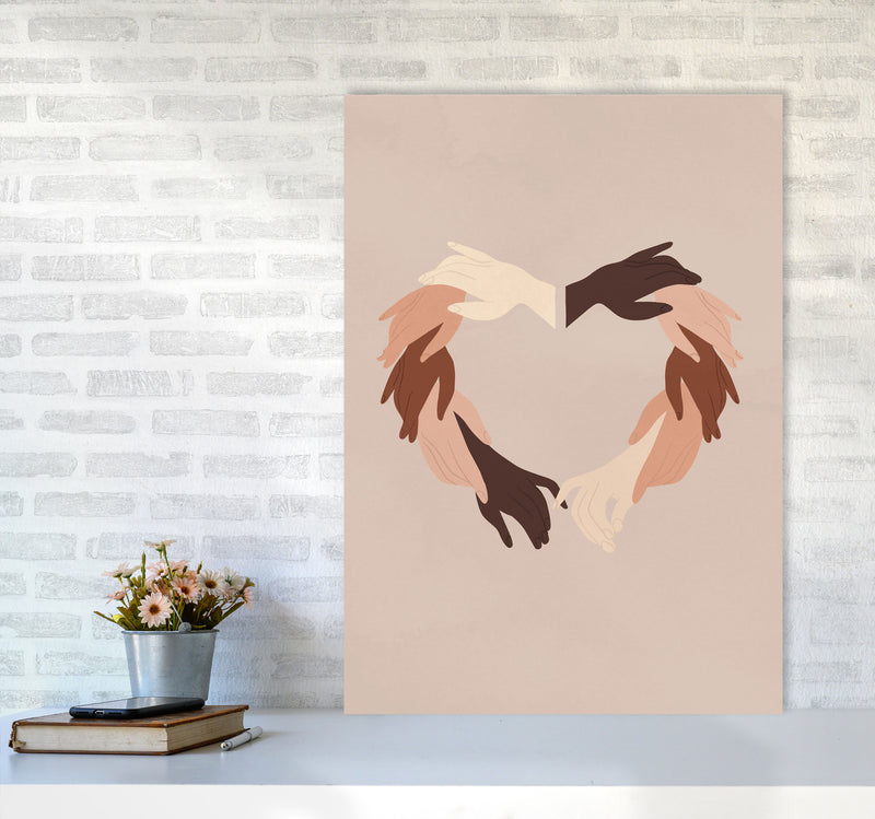Hands Art Print by Essentially Nomadic A1 Black Frame