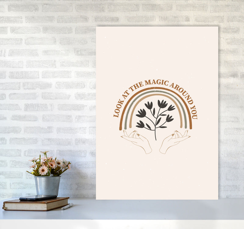 Look At The Magic Art Print by Essentially Nomadic A1 Black Frame