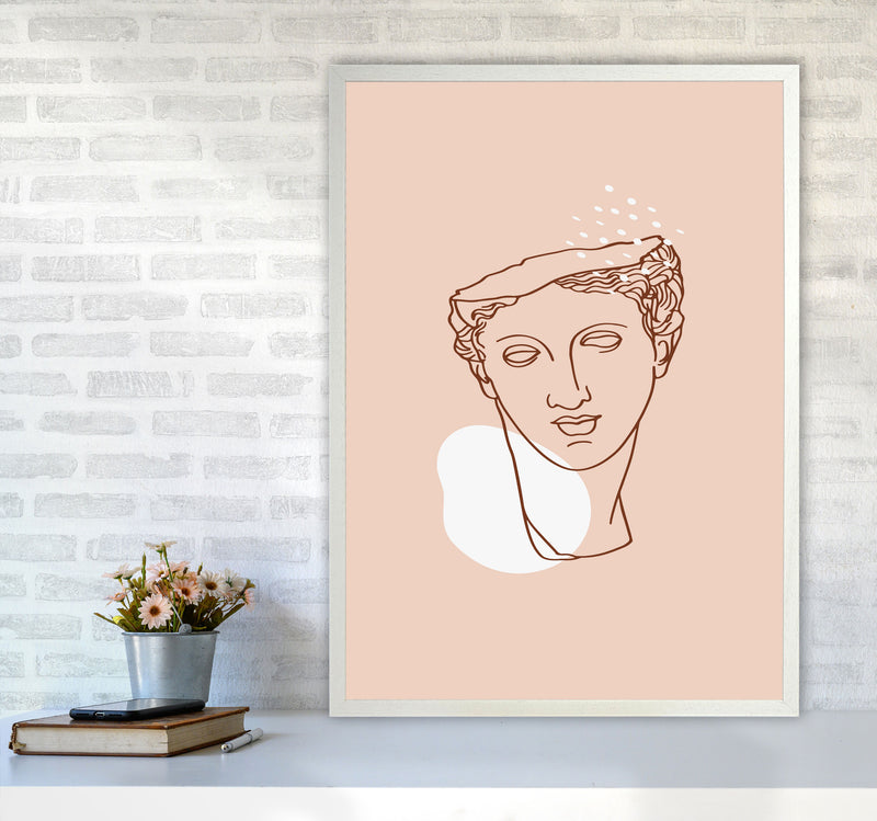 Greek Aphrodite Head Art Print by Essentially Nomadic A1 Oak Frame