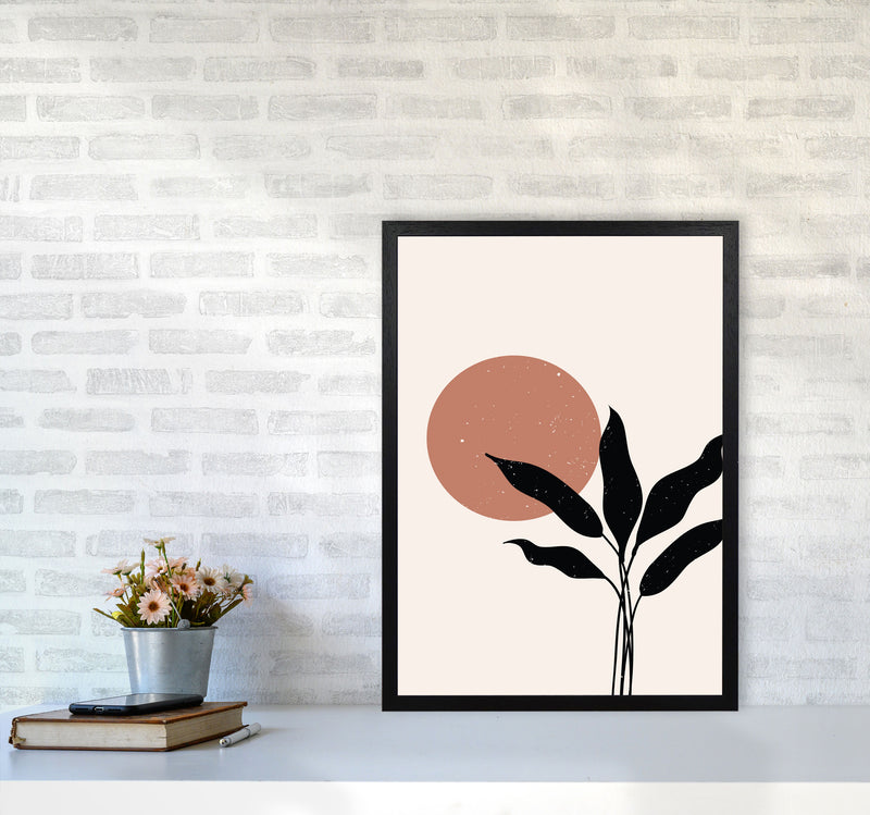 Abstract Leaf Sun Art Print by Essentially Nomadic A2 White Frame