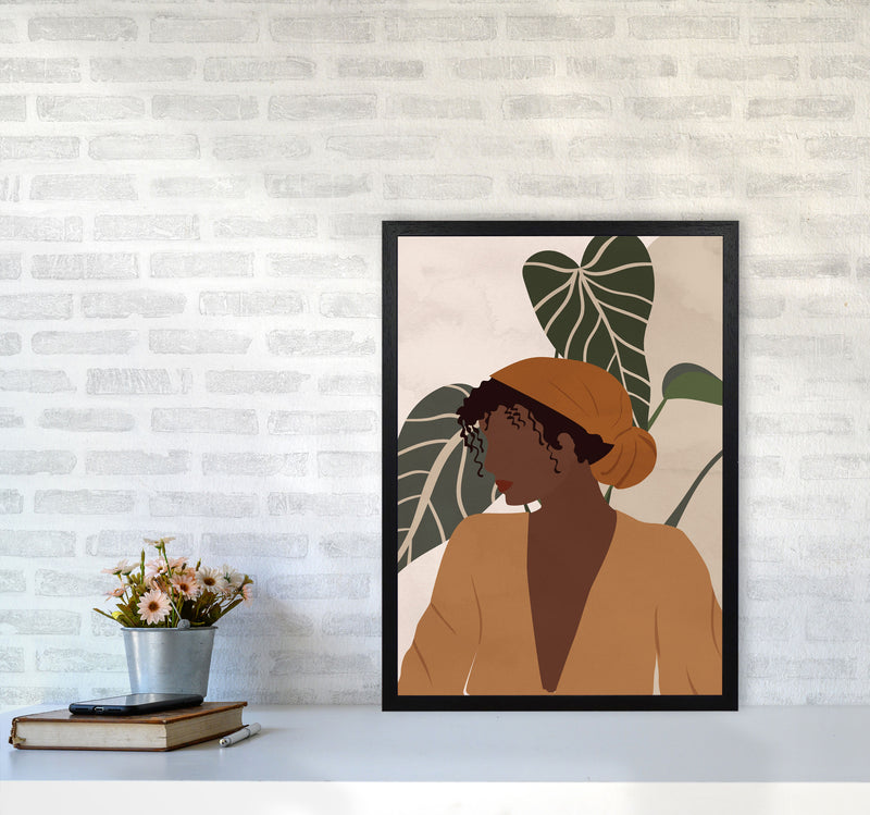 Girl Woman Ethnic Boho Art Print by Essentially Nomadic A2 White Frame