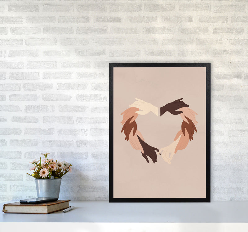 Hands Art Print by Essentially Nomadic A2 White Frame