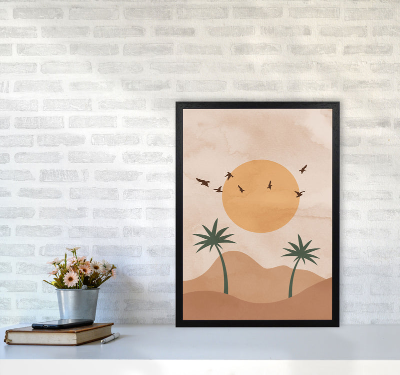 Desert Palm Art Print by Essentially Nomadic A2 White Frame