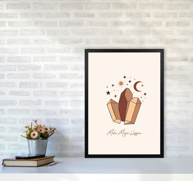 Mystical Crystal Magic Art Print by Essentially Nomadic A2 White Frame
