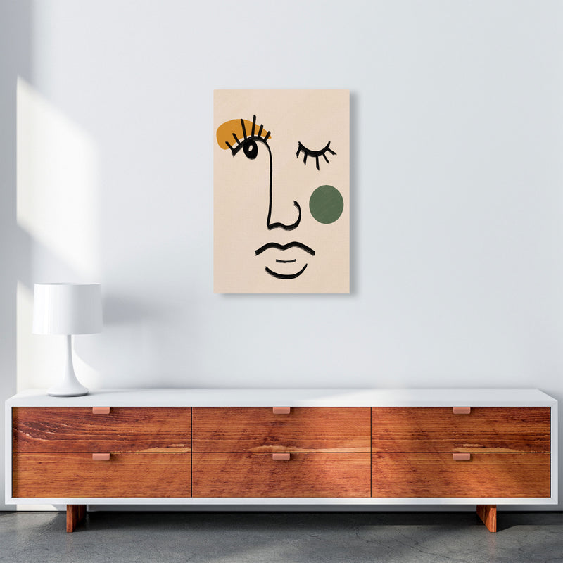 Absract 3 Face Line Art Art Print by Essentially Nomadic A2 Canvas