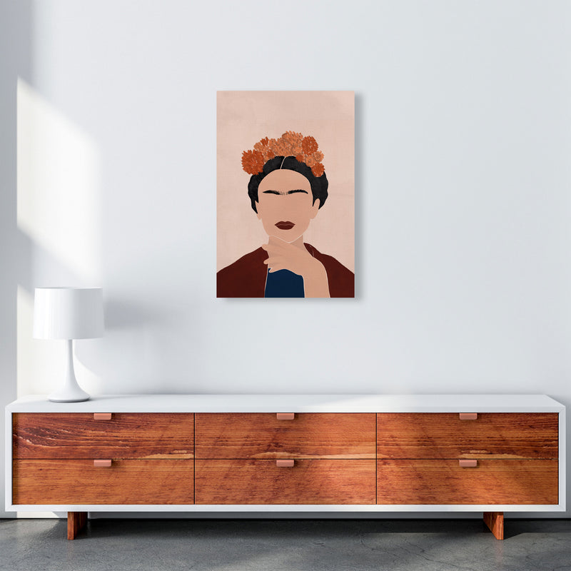 Frida Illustration Art Print by Essentially Nomadic A2 Canvas