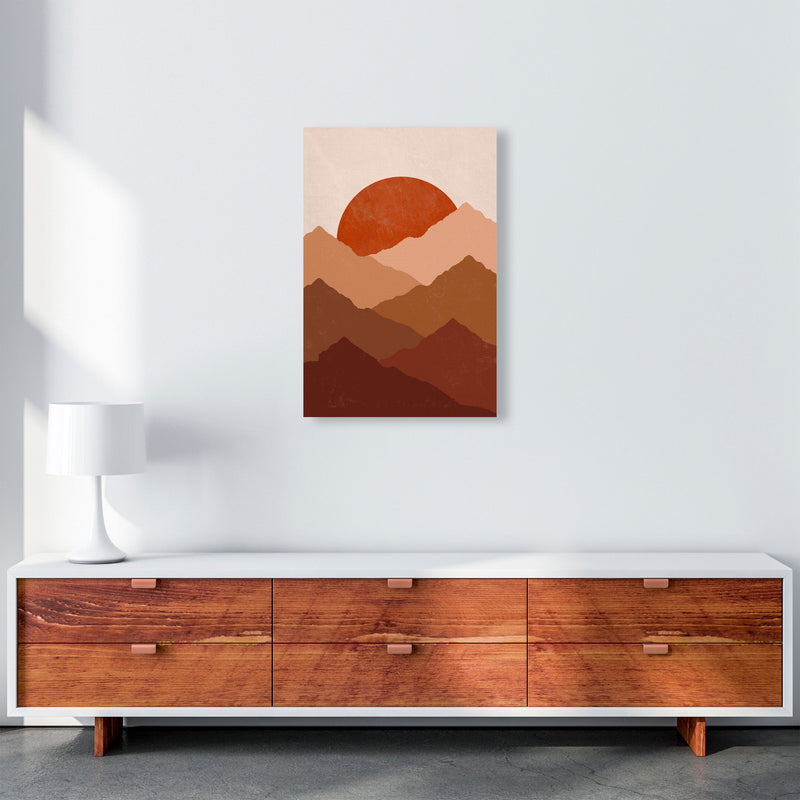 Mountain Sunset Art Print by Essentially Nomadic A2 Canvas
