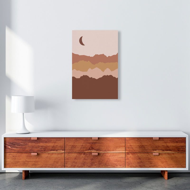 Mountain Moon Art Print by Essentially Nomadic A2 Canvas