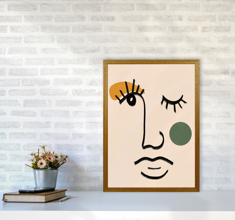 Absract 3 Face Line Art Art Print by Essentially Nomadic A2 Print Only