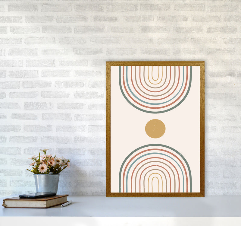 Mid Century Rainbow Sun Art Print by Essentially Nomadic A2 Print Only
