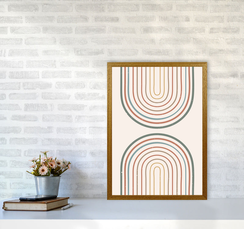 Mid Century Rainbow Art Print by Essentially Nomadic A2 Print Only