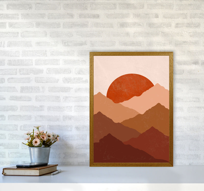 Mountain Sunset Art Print by Essentially Nomadic A2 Print Only