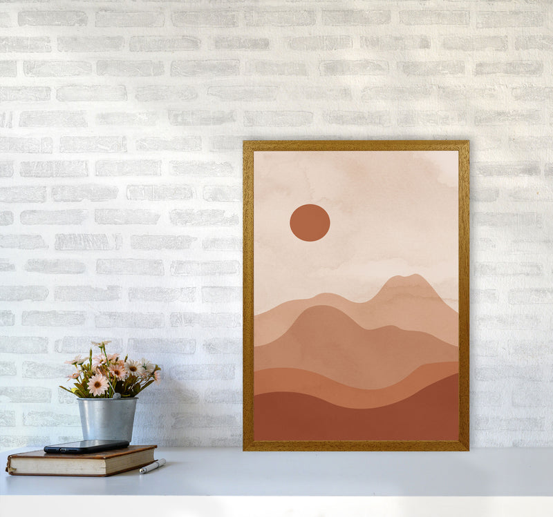 Mountain Landscapesun Art Print by Essentially Nomadic A2 Print Only