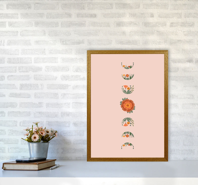 Moon Phases Floral Art Print by Essentially Nomadic A2 Print Only