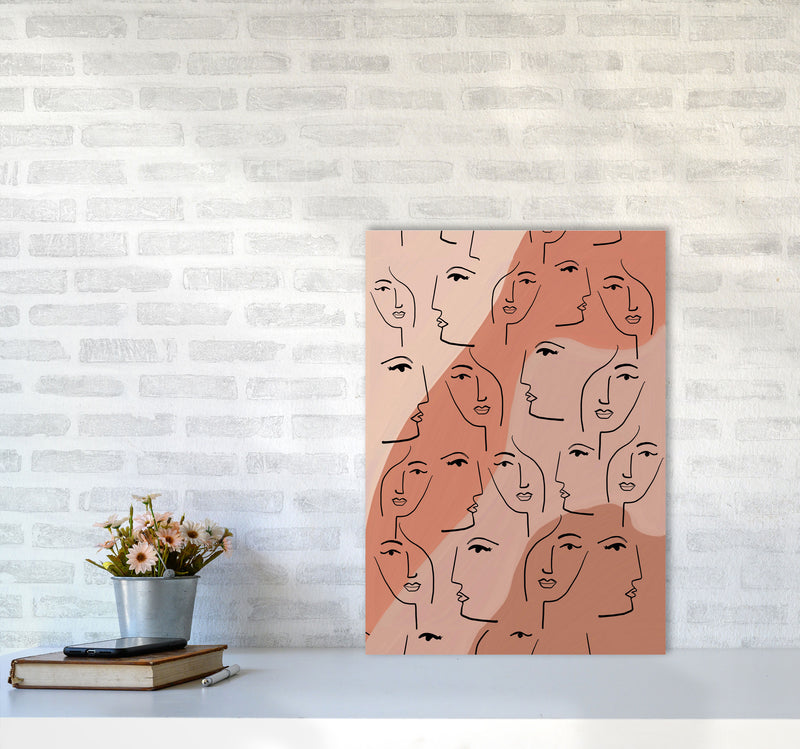 Faces Art Print by Essentially Nomadic A2 Black Frame