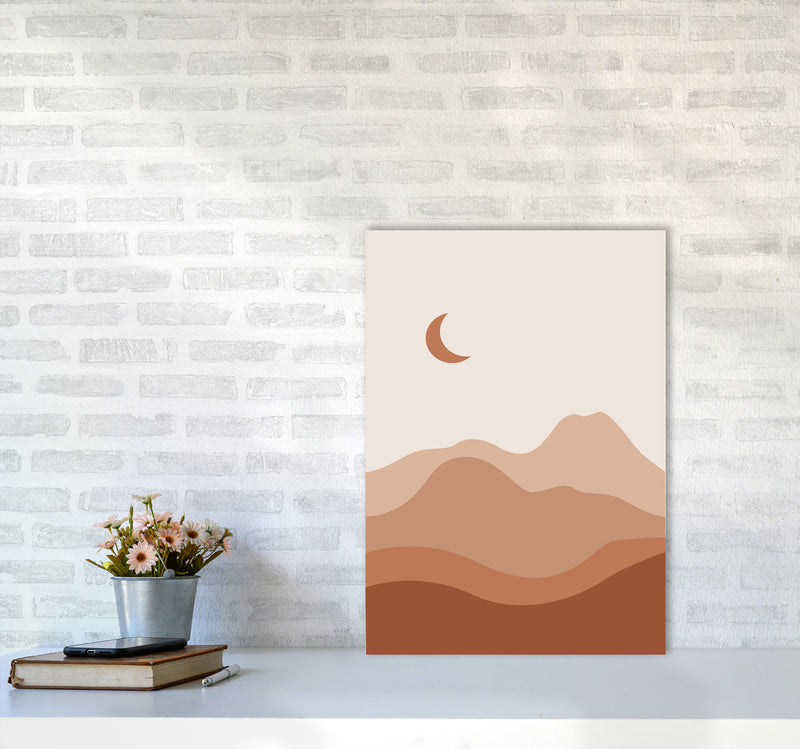 Mountain Landscape Art Print by Essentially Nomadic A2 Black Frame