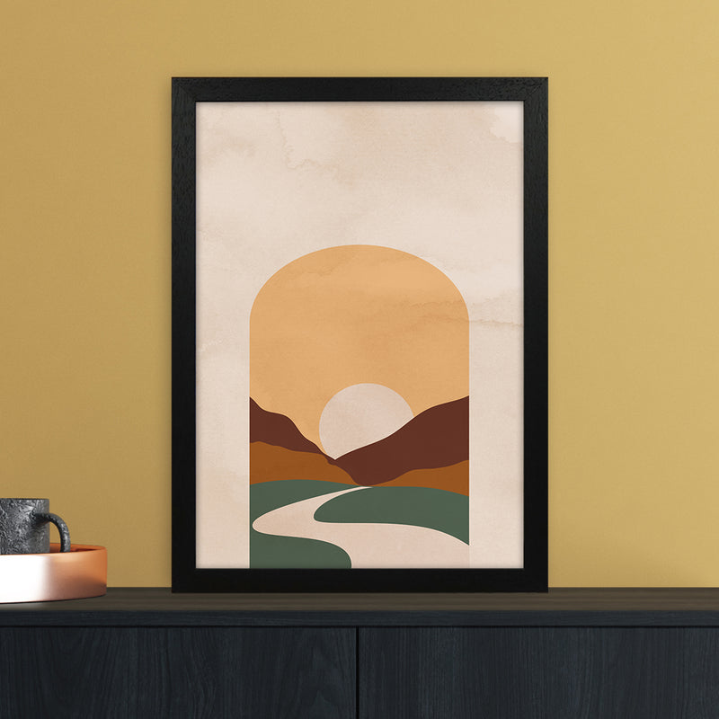 Road Sunset Art Print by Essentially Nomadic A3 White Frame