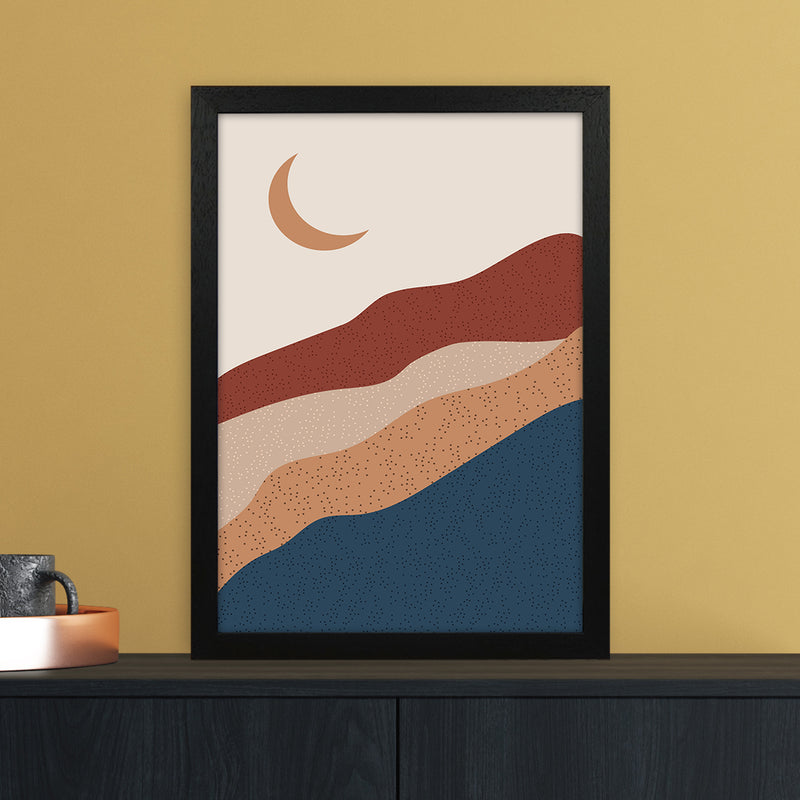 Moon Mountain Art Print by Essentially Nomadic A3 White Frame
