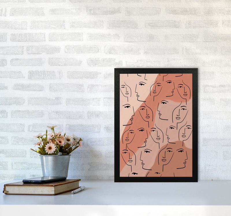 Faces Art Print by Essentially Nomadic A3 White Frame