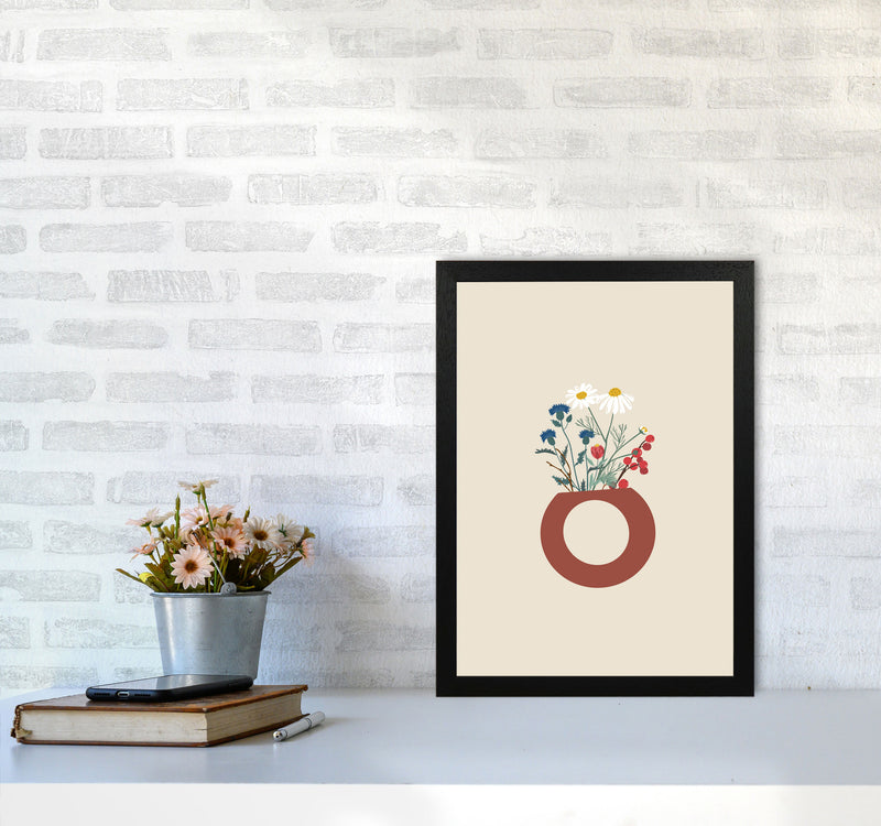 Vase With Flowers Art Print by Essentially Nomadic A3 White Frame