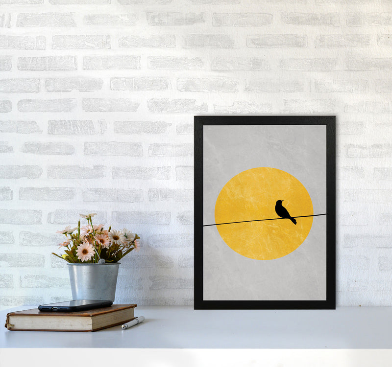Lone Bird Art Print by Essentially Nomadic A3 White Frame