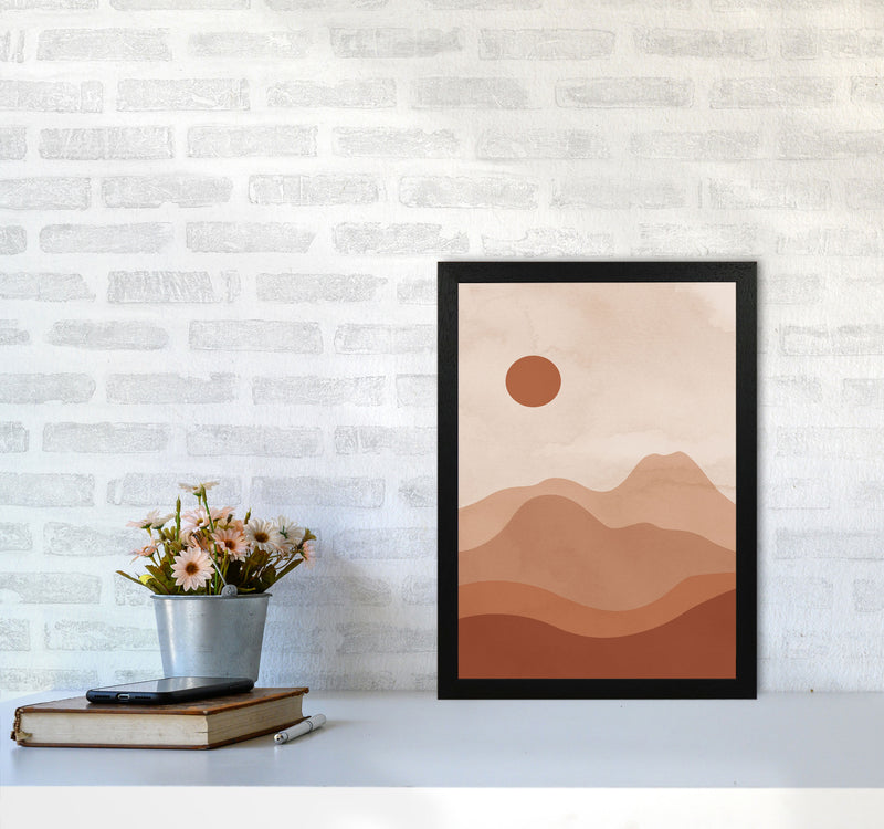 Mountain Landscapesun Art Print by Essentially Nomadic A3 White Frame