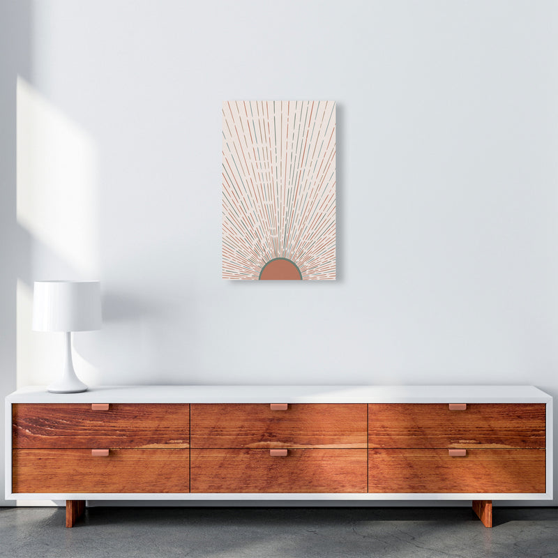 Midcentury Sun Rays Art Print by Essentially Nomadic A3 Canvas