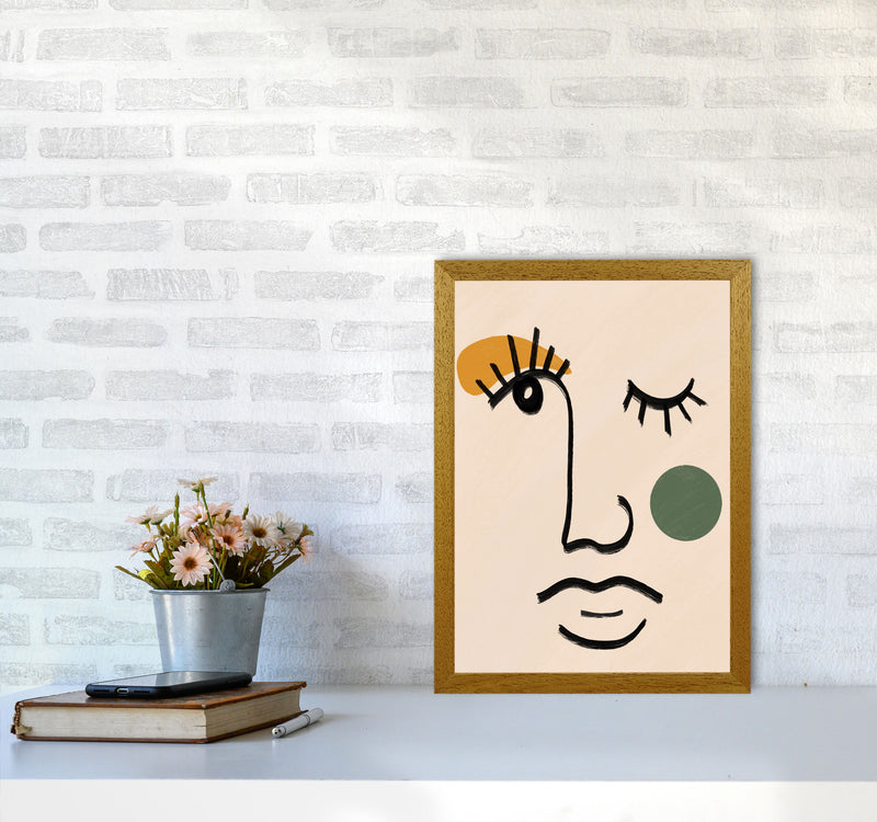 Absract 3 Face Line Art Art Print by Essentially Nomadic A3 Print Only