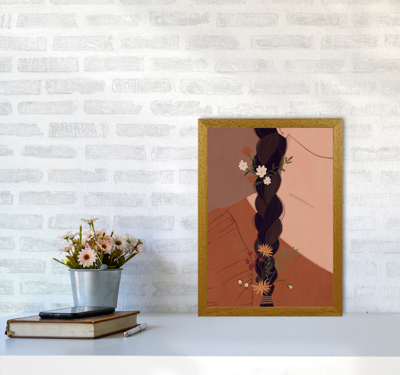 Girl Wildflower Art Print by Essentially Nomadic A3 Print Only