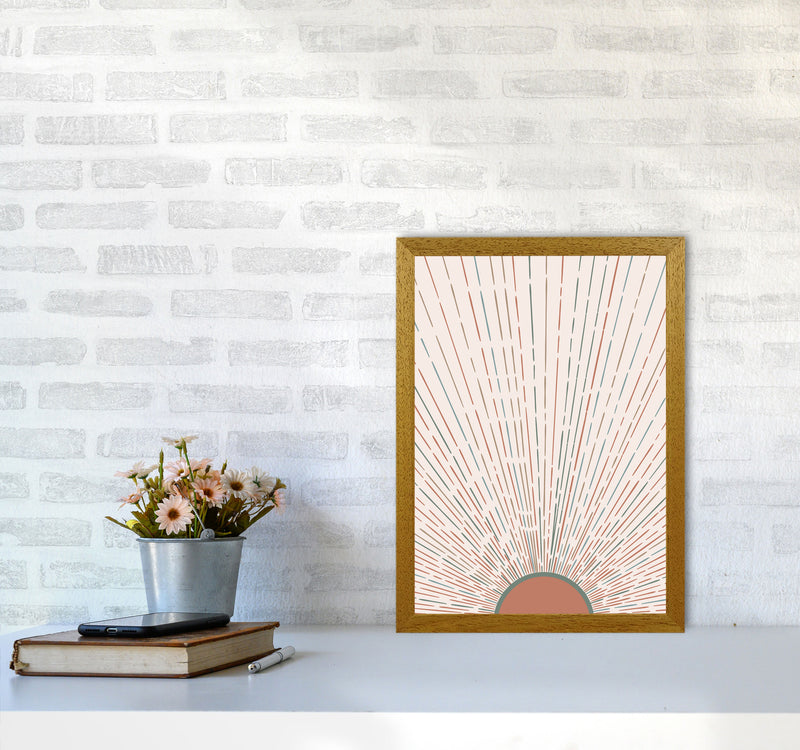 Midcentury Sun Rays Art Print by Essentially Nomadic A3 Print Only