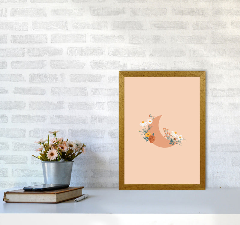 Moon Crescent Floral Art Print by Essentially Nomadic A3 Print Only