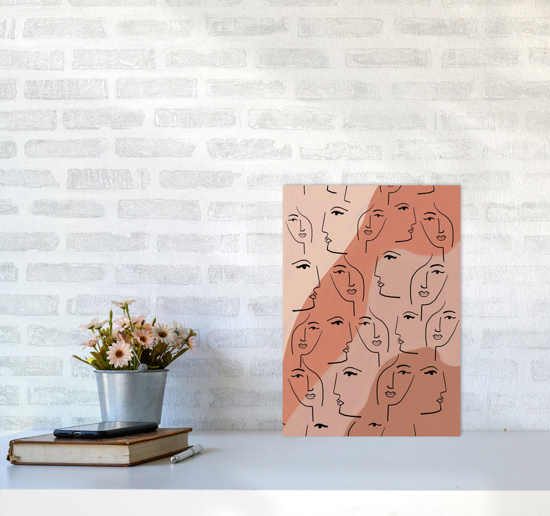 Faces Art Print by Essentially Nomadic A3 Black Frame