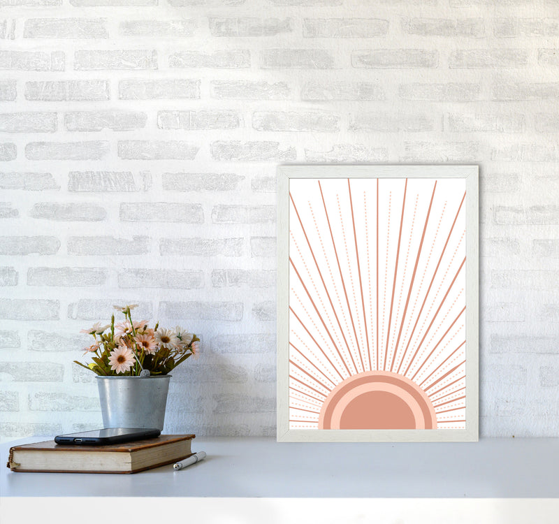 Boho Sunrise Art Print by Essentially Nomadic A3 Oak Frame
