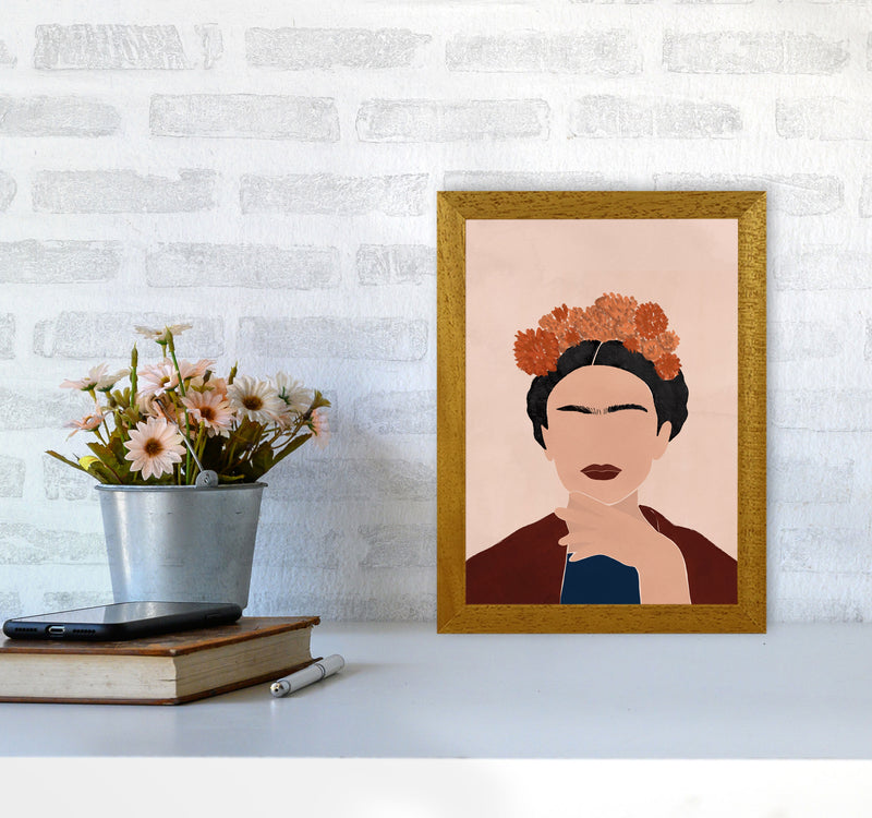 Frida Illustration Art Print by Essentially Nomadic A4 Print Only