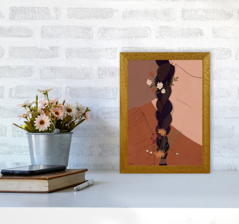 Girl Wildflower Art Print by Essentially Nomadic A4 Print Only