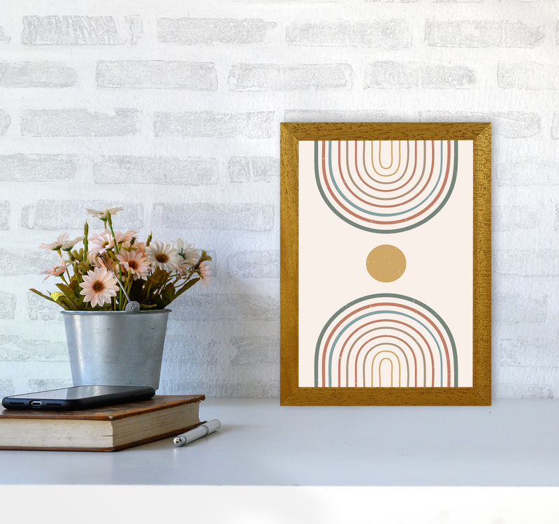 Mid Century Rainbow Sun Art Print by Essentially Nomadic A4 Print Only