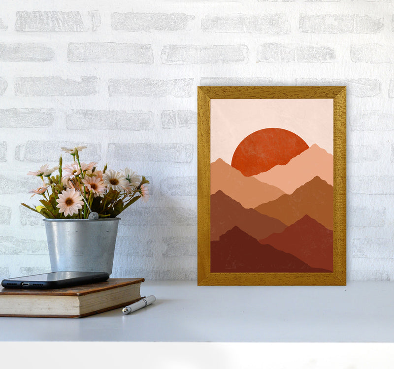 Mountain Sunset Art Print by Essentially Nomadic A4 Print Only