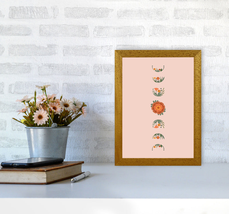 Moon Phases Floral Art Print by Essentially Nomadic A4 Print Only