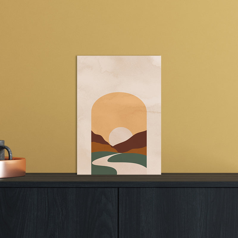 Road Sunset Art Print by Essentially Nomadic A4 Black Frame