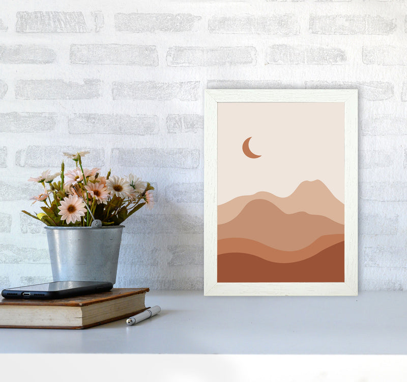 Mountain Landscape Art Print by Essentially Nomadic A4 Oak Frame